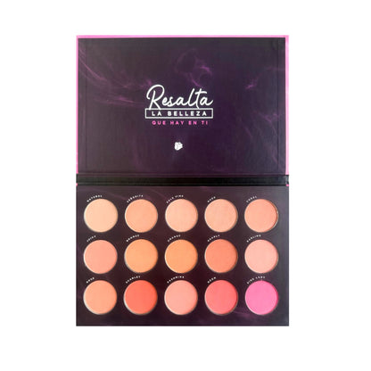 Paleta de rubor compacto x15 tonos Dolce Bella