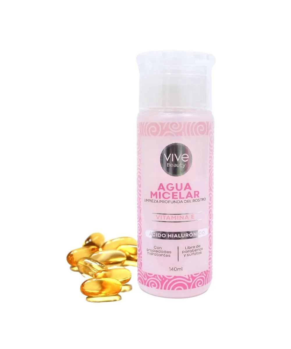 Agua micelar con vitamine E 140 ml Vive Beauty