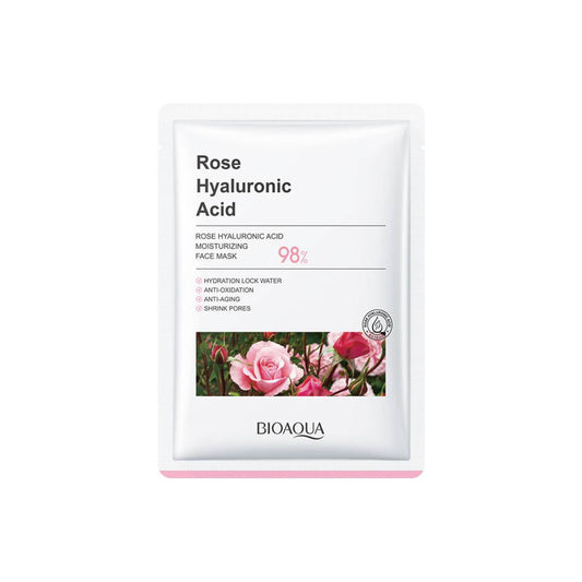 Velo facial rose con acido hialuronico Bioaqua